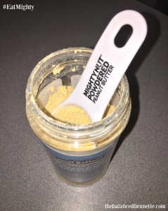 Mighty Nut Peanut Butter #sweatpink powdered spoon